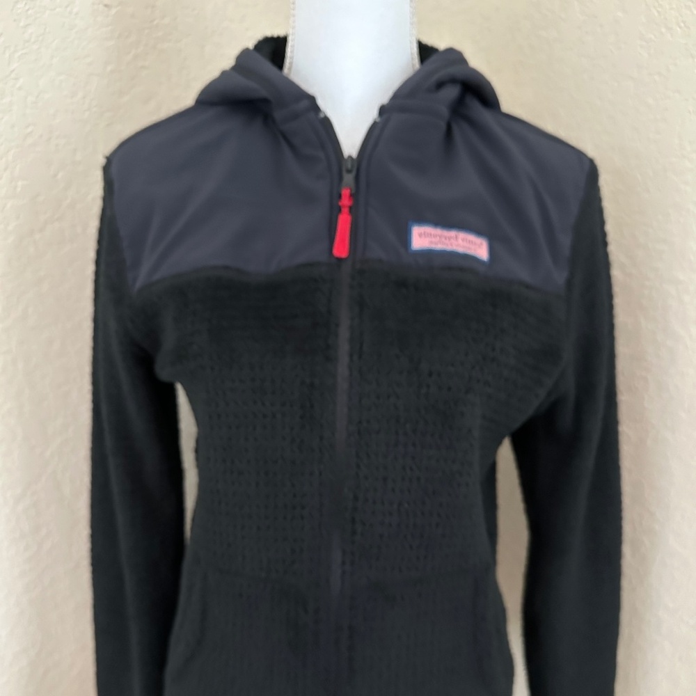 Vineyard Vines Fleece Full-Zip Hoodie XS Navy